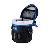Der aktualisierte JJC DLP-1II wasserdichte Deluxe Objektivtasche mit Gurtband - Innenmaß 78 x 125mm (3.1 x 4.9”)