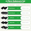 11-Piece Nonstick Baking Pans Set - Professional Grade Carbon Steel Bakeware with Premium Coating- Dishwasher Safe, Stackable, Oven Safe to 450°F (Black) #5