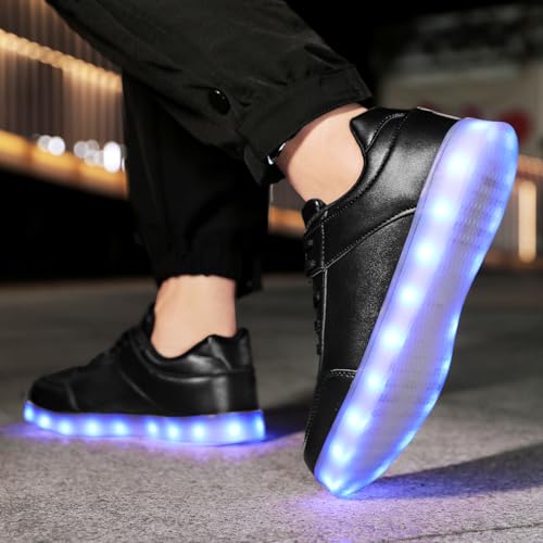 Image of JEVRITE Unisex LED Light Up High Top Sneakers - USB Charging for Women & Men - Couples Shoes