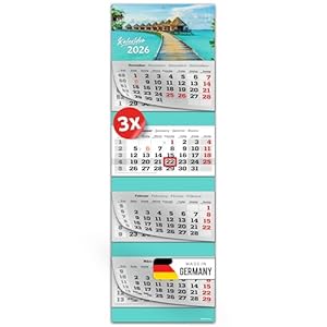 Primus Print XXL 2026 Wandkalender Karibik 3er