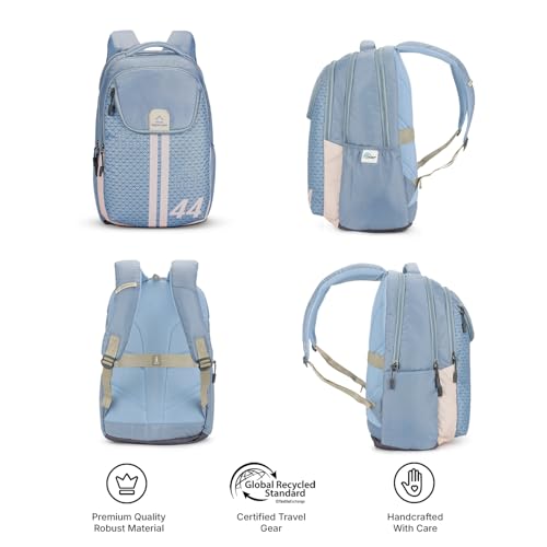 Image of uppercase Pixel Laptop Backpack | 3 Compartments, Well-Padded, Rain Cover, Trolley Sleeve, Organisers | For Boys & Girls | 500 Days Warranty
