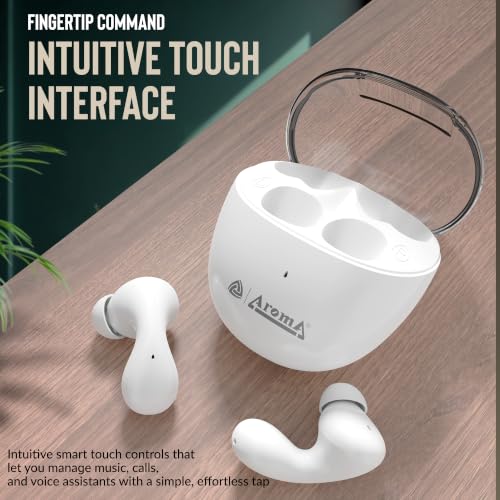 Image of AROMA TWS23 Upto 50Hr Playtime*, Dual Paring, BT V5.3, Fast Charging, Heavy Bass Bluetooth