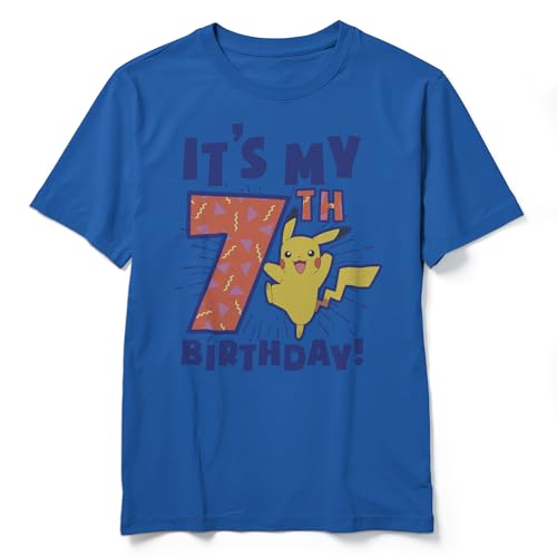 Boy's Pokemon It’s My 7th Birthday Pikachu T-Shirt