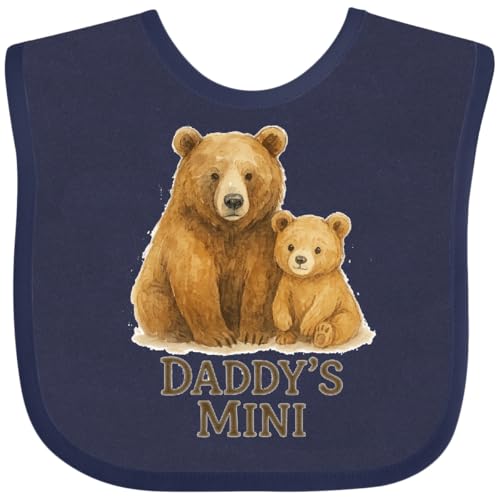 inktastic Daddy's Mini Bear Family Matching Baby Bib