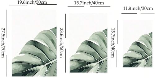 Triptyque Monstera 60x80 cm | Toile imprimée botanique sans cadre