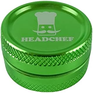 Headchef Razor Grinder with Sifter Scraper 2-Piece, Size 30 mm, Green