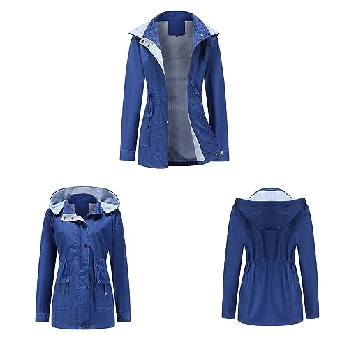 Veste de pluie imperméable et coupe-vent avec poches zippées - 3