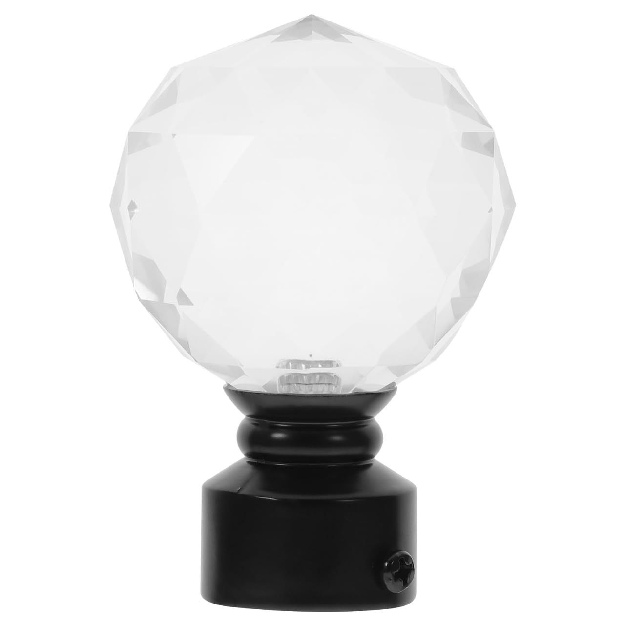 Homoyoyo Terminali Per Aste Tende – Set Da 2 Cappucci Decorativi In Ferro Nero – 10x8 Cm Per Soggiorno E Camera