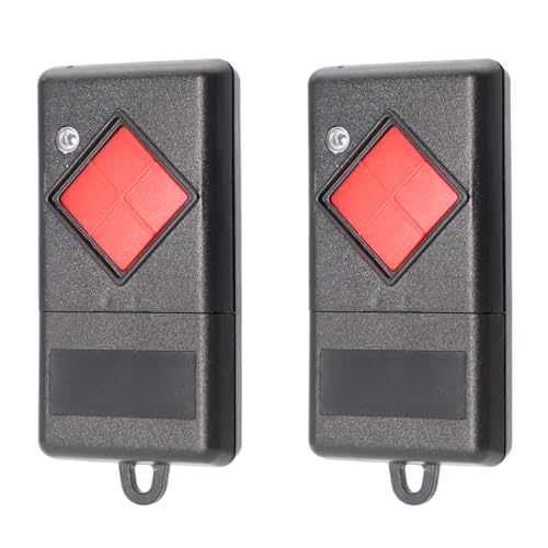 27,015 MHz Funkfernbedienung Garagentor, 2 Stück Ersatz-Fernbedienung Kompatibel mit Dicket Handsender MAHS27-01 Fernbedienung, 1 Kanal, Rote Taste, Garagentoröffner