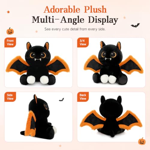 Image of MorisMos Bat Plush Glow in the Dark, Halloween Stuffed Animal Bat, 14 inch