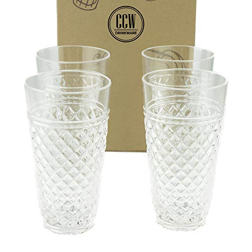PG CCW Drinkware Collection - Premium Quality Super Clear Acrylic 20oz Plastic Water Tumblers - Set 4 - Thumbnail 6