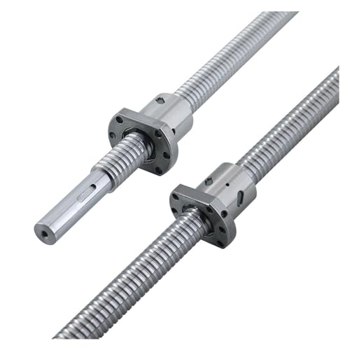 Metal Ball Screw nut end Processing SFU1204 C3 Level Ground Ball Screw R12 Lead 4mm Ballnut 0.001mm/300mm? High Precision(1000mm)