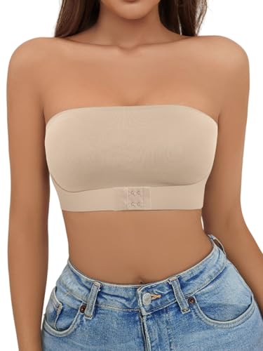 Soutien-gorge bandeau sans couture en textile extensible haut de gamme