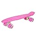 LCRAKON 22 Pouces Planche De Poisson Mini Cruiser Planche à roulettes Enfants Scooter Longboard Planches à roulettes RéTro Penny Board Roue Camion Roulements