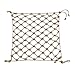 FNUQCOA Nature Jute Rope Decorative Net,Child Safety Net Climbing Netting Garden Balcony Stair Protection Fence Anti(2mx8m,Dia 20mm Cell 25cm)