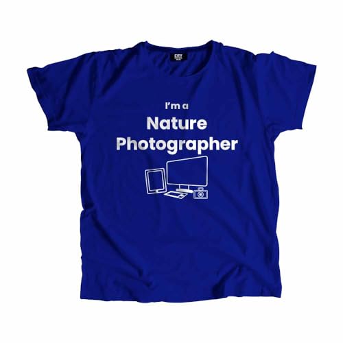T-shirt photographe de la nature unisexe manches courtes vêtement randonnée bleu