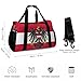 Emblem of Austria Austrian Flag Travel Gym Duffel Bag Carry-on Overnight Weekender Bags Sports Tote with Shoulder Strap