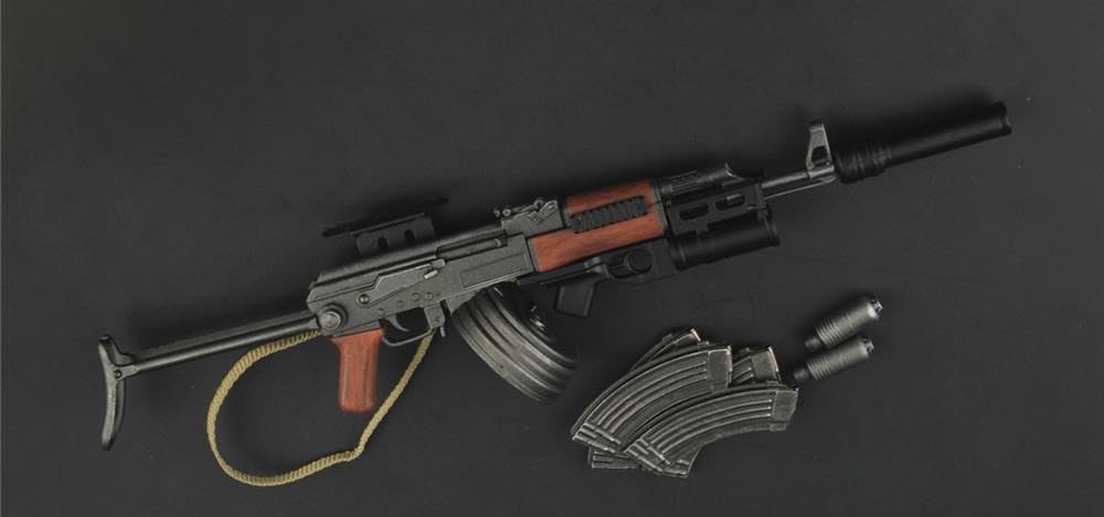 HiPlay 1/6 Scale Action Figure Accessory: AK47 Assault Rifle Model For 12-inch Miniature Collectible Figure - Image 2