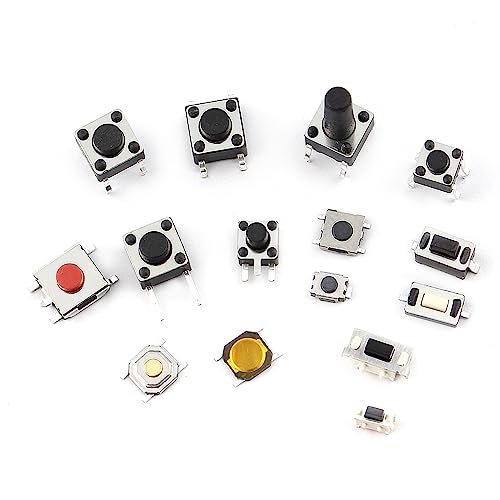 Interrupteur à bouton-poussoir tactile 125 pièces en boîte de tri pour TV et jouets