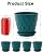 Goproauto 6 Inch Indoor Planter Pots with Drainage Hole and Tray Saucer,Flower Pots for Indoor Outdoor Garden Plants and Flowers, Multicolor, 5 Packs
