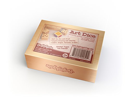 BeginAgain Art Dice Drawing Game - Creativity & Storytelling Skills - 6Piece Set, Kids 3 & Up