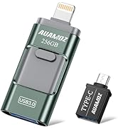 256GB Photo Stick USB Memory Phone Flash Drive, AUAMOZ External Memory Thumb Storage for Photo an...
