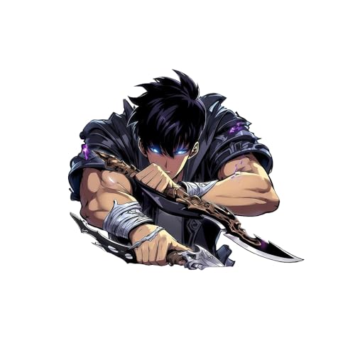 Solo Leveling Anime Vinyl Decal, Sticker for Cars, Windows, Laptops and More