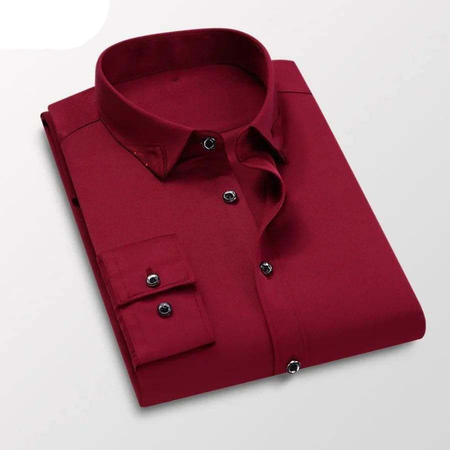 Chemise blanche homme coupe ajustée et extensible pour le printemps