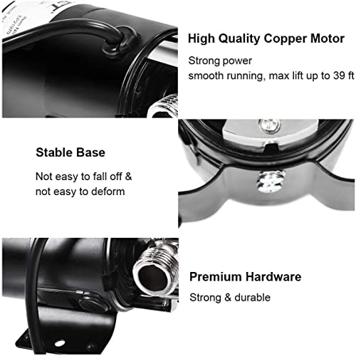 Goplus Water Transfer Pump, 115V 330Gph Portable Electric Utility Pump With 6Ft Hose, Remove Water From Garden, Flooded Basements, Rain Barrel, Water Bed And More #TOP3