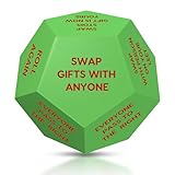 Santa Swap Gift Exchange Dice, Christmas Dice Stocking Gift Stuffers, Exchange Dice Games for Party Friends and Family Night Game