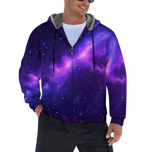 Sweat-shirt chaud d'hiver homme contre le froid veste polaire zippée