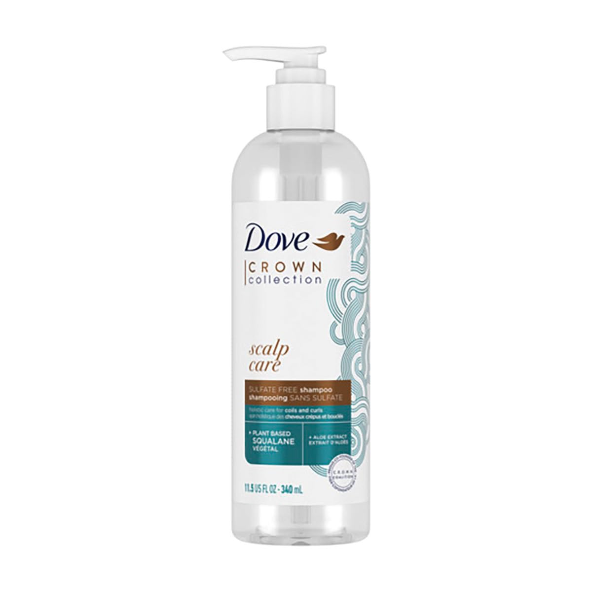 Dove Crown Collection Scalp Care Sulfate Free Shampoo, 11.5 fl oz | Moisturizing Scalp Care Shampoo for Coils and Curls