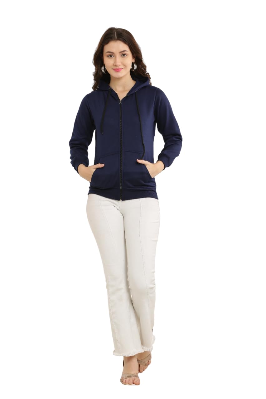 shahveer creation Classic Full-Zip Hooded Sweatshirt, Front Pockets, Casual Wear-picture-15