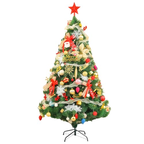 Künstlicher Weihnachtsbaum 160cm, Tannenbaum Künstlich Grün...