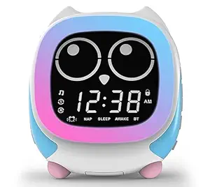 iTOMA Addo Ready-to-Rise Children's Alarm Clock with Sleep Trainer, Nightime LEDs and Sleep Sound Machine(CKS912)