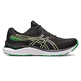 ASICS Gel-Cumulus 24, Zapatillas para Hombre, Ralladura de Negro/Lima, 42 EU