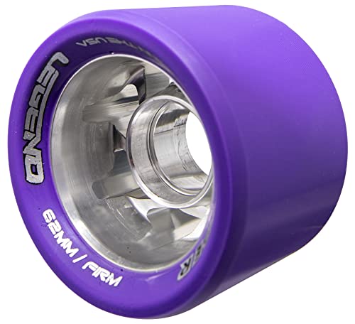Piper Legend Indoor Speed Skating Quad Race Wheels (Purple, Firm)