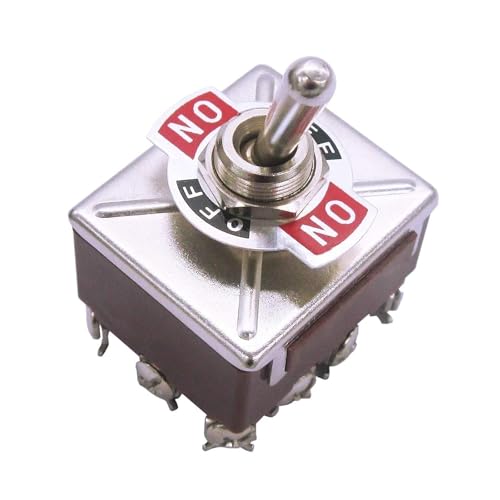 Interrupteur à bascule 15A 250V tripolaire à 12 bornes pour inverseur électrique robuste