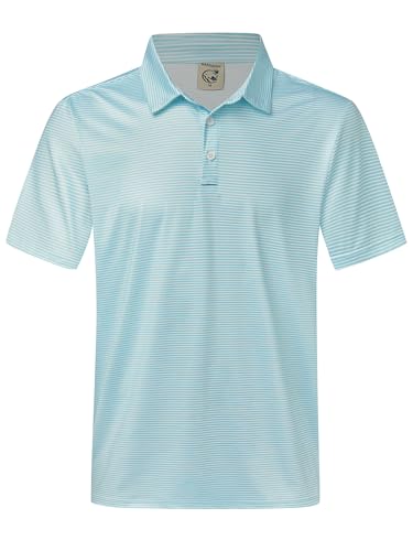 Hardaddy Men's Stripe Short Sleeve Casual Polo Shirts - $8.49 after coupon - image 1