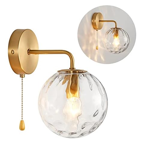 Glas Wandleuchte Gold Innen Wandlampe Cover