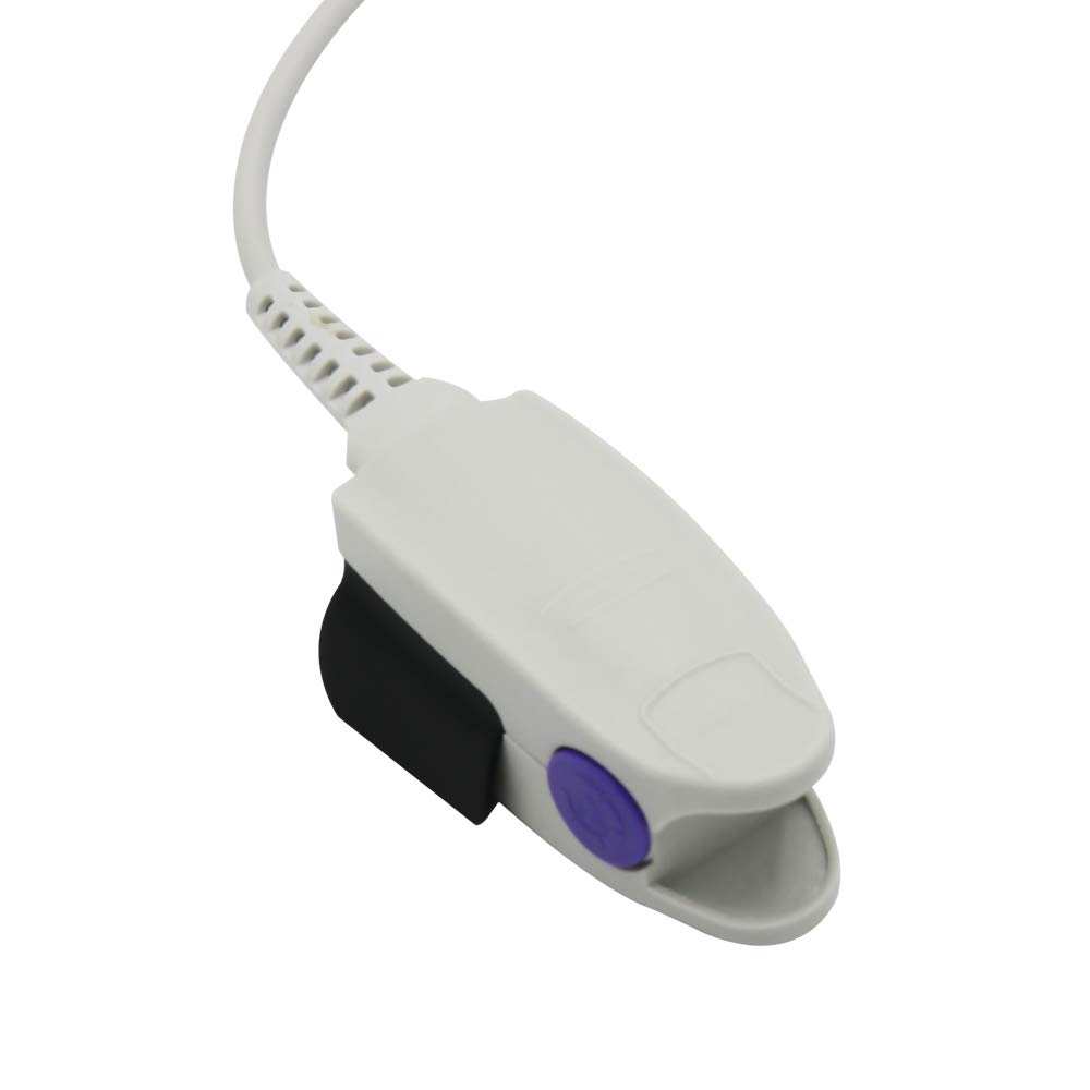 Clip de doigt réutilisable pour adulte avec capteur SpO2 compatible avec Biolight M700, M800 1 m connecteur 7 broches approuvé par la FDA/CE