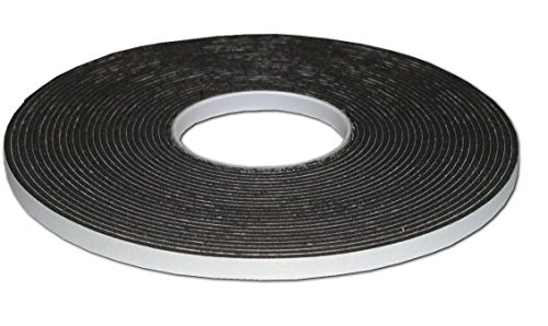 Bapna Gasket Black Foam Single Sided Adhesive Tape 10mm width x 2mm thick x 10 meter length