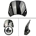 HARPUOU Universal Motorcycle Windshield Wind Deflector Windscreen Front Flyscreen with Mount for Motorbike 5