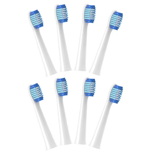 8 Cabezales de Recambio para Cepillo Eléctrico Oralb Pulsonic, Compatibles con Pulsonic Clean y Slim Luxe, Limpieza Profunda y Suave, Protección de Encías