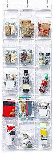 EZONEDEAL Wall Door Hanging Storage Bags, 15 Grid Multipurpose Wall Pockets Storage Bag Hanging Storage Organizer Space Save Door Hanging Bags for Home Bedroom Pockets Organizer that hangs