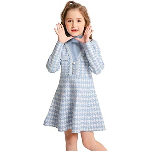 SMILING PINKER Girls Knitted Jumper Dress Cover