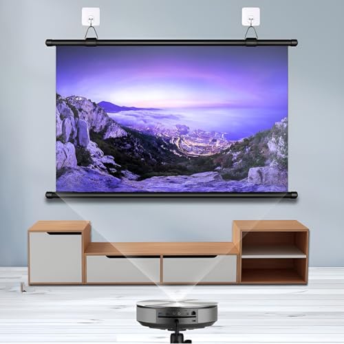 Pantalla Manual Retraible para Proyector 60 pulgadas 16:9 miniatura 2