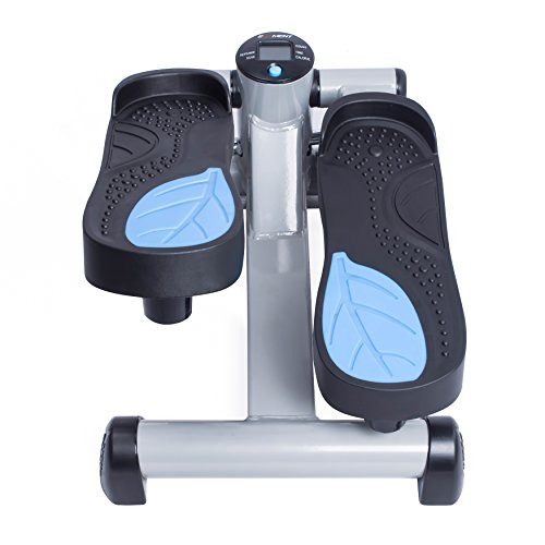 Efitment Mini Stepper Steppers for Exercise at Home Stair Step Cardio Thigh Master Workout Equipment Fitness Pedal Exerciser Non-Slip Pedals with Resistance Bands LCD Digital Monitor Climber - Image 7