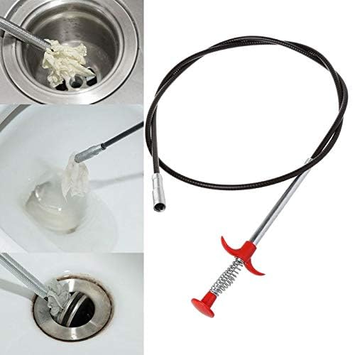 Image of Grabber Claw Pick Up Reacher Tool,Koralan Spring Grabber Claw Bendable Pickup Tool with 4 Claws Reaching Assist Tool for Litter Pick, Home Sink, Drains, Toilet 160Cm