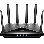 Cudy P5 5G Router with SIM Slot Unlocked AX3000 WiFi 6 CPE, Dual SIM 5G Cellular Router, 4 x 4 Mimo, Detachable Antennas, Band Lock, Vpn, Zerotier, Cloudflare